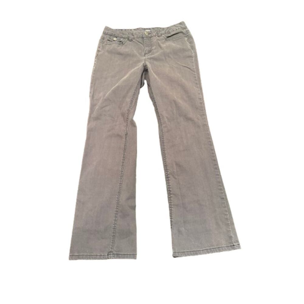 Liz & Co. Women's Gray Stretch Flare Leg Denim Jeans Size 10